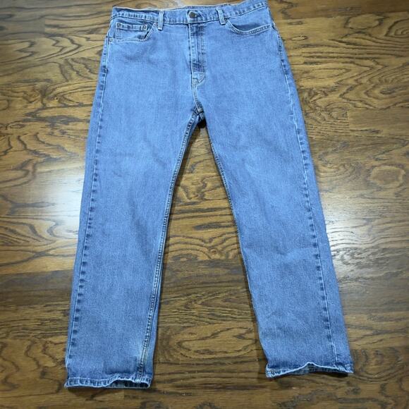 Levi's Other - Levi's 505 Regular Fit Jeans Mens 38x30 Medium Wash Denim Straight Leg